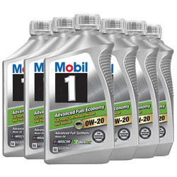 Mobil 美孚 1号 AFE 0W-20 SN PLUS级 1QT 6瓶装