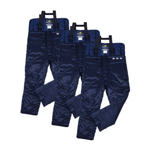 代尔塔/DELTAPLUS 405001 低温冷库防寒裤 背带式防寒保暖工作裤  藏青色 XXL 1件 可定制