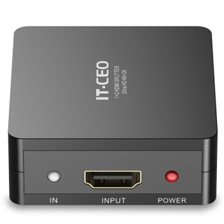 IT-CEO J00456 HDMI分配器一分二/一进二出/1进2出 4K高清视频分屏器 笔记本电脑连接投影显示器 支持玩客云
