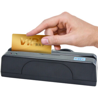 睿者易通（WITEASY）432U（黑色）磁卡磁条卡读卡器刷卡器 USB接口双向读会员卡