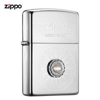 美国进口 之宝（zippo） 防风煤油打火机不含油 ZBT-1-26c 幸运石-白 品牌直供原装正版