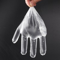 一次性手套 食品美容餐饮家务手膜手套加厚手套 PE塑料薄透明手套
