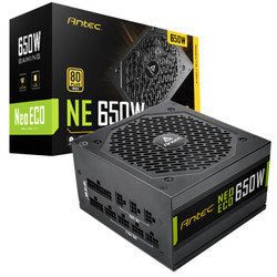 Antec 安钛克 NE650 额定650W 全模组电源（全日系电容/80Plus金牌/七年换新）