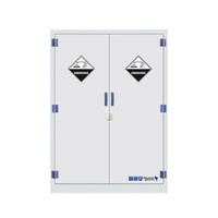 固耐安 实验室安全柜 耐强酸碱PP柜 药品试剂柜 45加仑 双锁结构 双门 瓷白色