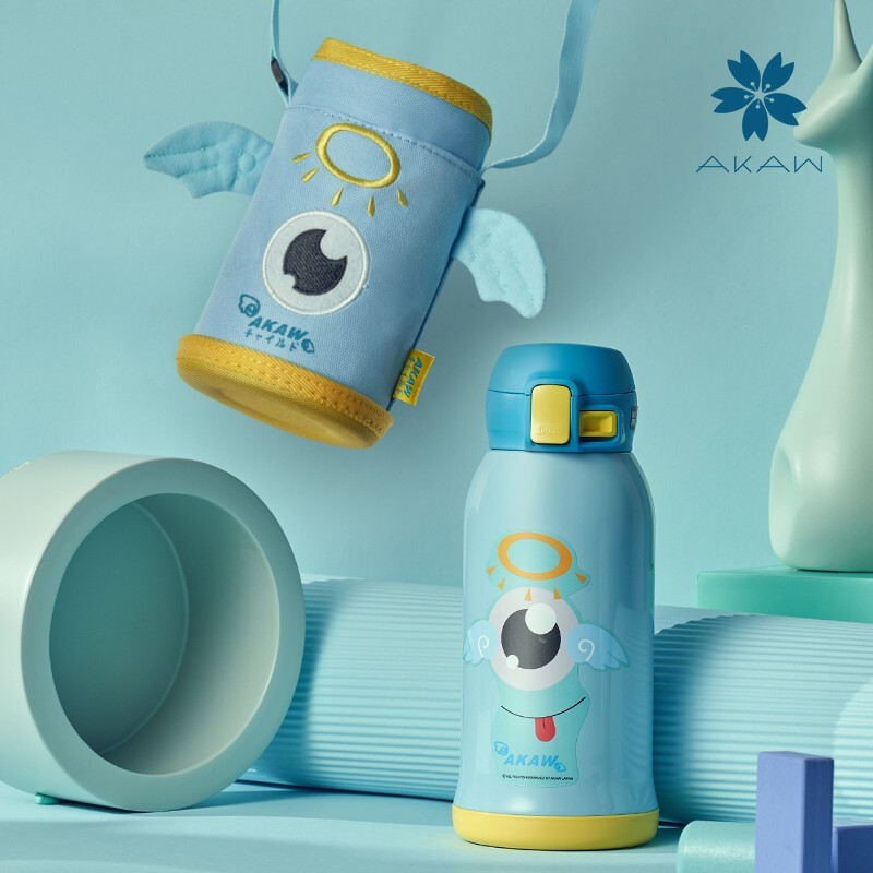 日本akaw 进口316不锈钢 儿童保温杯 620ml