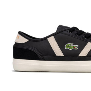 Lacoste 拉科斯特 Mens Sideline 119 3 Trainers 男士休闲鞋 Black-White UK7