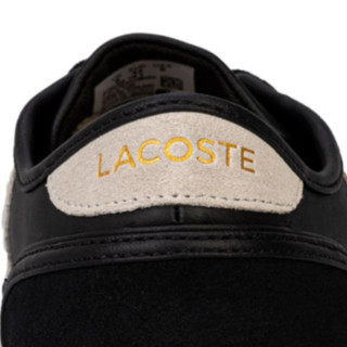 Lacoste 拉科斯特 Mens Sideline 119 3 Trainers 男士休闲鞋 Black-White UK7