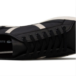 Lacoste 拉科斯特 Mens Sideline 119 3 Trainers 男士休闲鞋 Black-White UK7