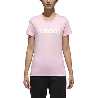 adidas NEO W CE TEE 女子运动T恤 DW7945 活力粉色 L