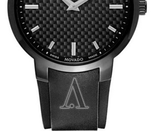 MOVADO 摩凡陀 GRAVITY系列 0606849 男士时装腕表 42mm 黑色 黑色 橡胶