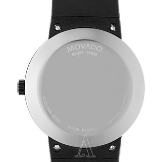 MOVADO 摩凡陀 GRAVITY系列 0606849 男士时装腕表 42mm 黑色 黑色 橡胶