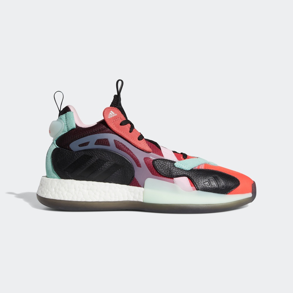 adidas 阿迪达斯 zoneboost 男士篮球运动鞋 eg5764 1号黑色/清澈薄荷