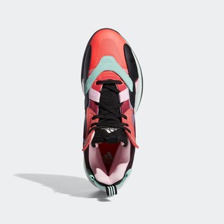 adidas 阿迪达斯 ZoneBoost 男士篮球运动鞋 EG5764 1号黑色/清澈薄荷绿/休克红 42