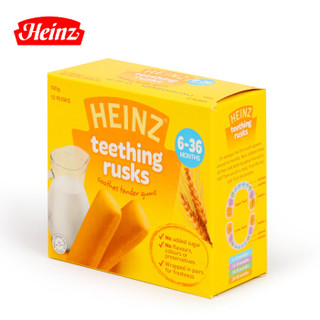 亨氏 Heinz 婴幼儿辅食 牛奶 宝宝零食谷物磨牙棒 6个月以上  100g 澳洲进口 *3件