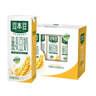 88VIP：豆本豆 燕麦全豆豆奶 250ml*12盒 *5件