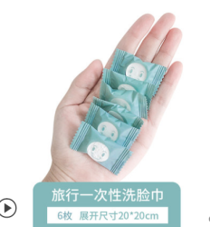 乐活旅行 一次性压缩毛巾 5粒