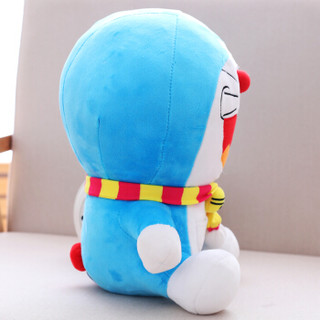 哆啦A梦（Doraemon）毛绒玩具 机器猫叮当猫卡通玩偶 毛绒公仔 玩具布娃娃抱枕 围巾款 12寸