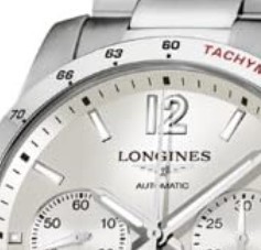 LONGINES 浪琴 康卡斯系列 L2.743.4.76.6 男士机械手表 41mm 银盘 银色不锈钢带 圆形