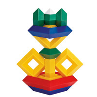 金字塔儿童益智玩具宝宝智力拼装积木早教多功能动脑男孩玩具魔方 金字塔简装