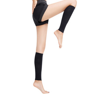 舒尔美 医用静脉曲张弹力袜 男女通用治疗型压力袜一级护小腿袜 黑色 L