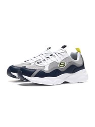 Skechers斯凯奇男鞋熊猫鞋D‘lites厚底运动鞋999859 999859/WCC白 炭灰 39.5码