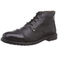 Clarks Faulkner Mid  男款休闲皮鞋 Schwarz Black Leather EU 41.5