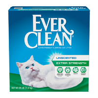 6日0点：EverClean 蓝钻 膨润土猫砂 绿标 25磅  *2件