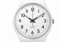 swatch 斯沃琪 原创系列 GW151O 石英男女表 34mm 白色  白色  硅胶