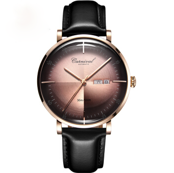 嘉年华 大师系列 JNH-MN8894玫灰 男士自动机械手表