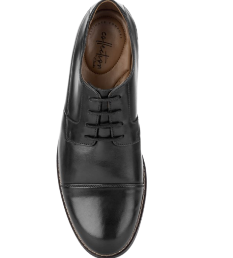 Clarks 其乐 Becken 男士德比皮鞋 Black UK 7.5