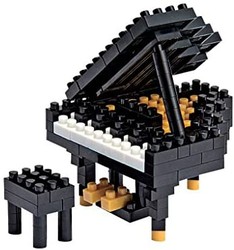 Nanoblock 音乐实例积木套装 Grand Piano - 黑色