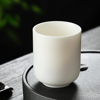 唐宗茶道 德化白瓷茶杯 家用陶瓷主人杯 办公杯 水杯个人杯 单杯 功夫茶具杯子 C5684 *3件