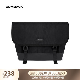 COMBACK潮牌原创邮差包号斜挎包 黑色C0469 预售9月20日到货发