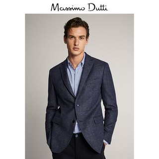 Massimo Dutti 02041253400 男士羊毛修身西装外套