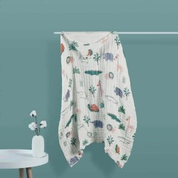 BabyCare 婴儿带帽浴巾 6层 *2件