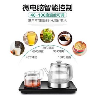 澳柯玛（AUCMA）智能茶艺炉手柄全自动上水壶套装烧水壶泡茶茶具套装家用ADK-1350T8