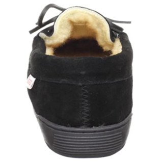 TAMARAC by Slippers International 男款 Camper Moccasin 软皮鞋 Black US7