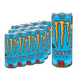 可口可乐 Monster 魔爪 芒果狂欢能量风味饮料 330ml*12罐  *2件