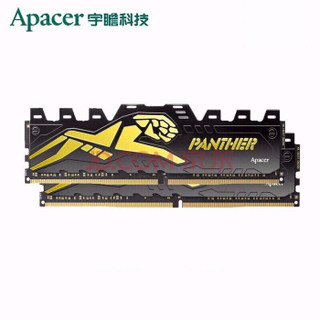 宇瞻（Apacer）16GB(8G×2)套装 DDR4 3000频率 台式机内存条/黑豹系列-呈现游戏精髓 (C16)