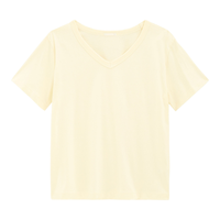 GU 极优 女士纯棉V领短袖T恤327096