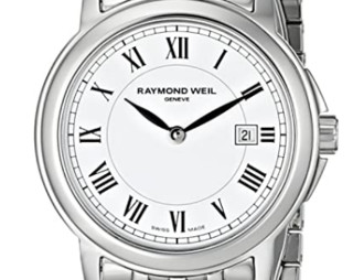 RAYMOND WEIL 蕾蒙威 Tradition系列 5966-ST-00300 女款时装腕表 28mm 白色 银色 不锈钢