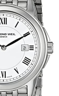 RAYMOND WEIL 蕾蒙威 Tradition系列 5966-ST-00300 女款时装腕表 28mm 白色 银色 不锈钢