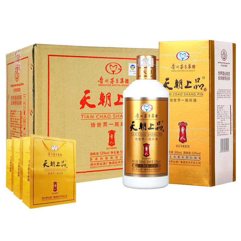  T&S/天朝上品 暂无信息 贵人 53度 柔和酱香白酒 袋