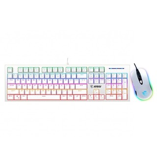 MSI 微星 GK50Z 机械键盘 高特青轴+DS102 鼠标 键鼠套装 白色