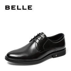 BELLE/百丽正装鞋男商场同款商务牛皮鞋婚鞋6BR01CM9 黑色 41