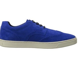 DIESEL Prime Time Wingtip 男款真皮休闲鞋 Royal Blue US 7.5