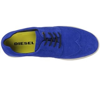 DIESEL Prime Time Wingtip 男款真皮休闲鞋 Royal Blue US 7.5