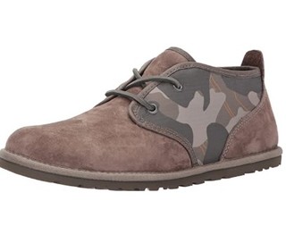 UGG Maksicamo Chukka 男款翻毛皮休闲鞋 Brindle UK7