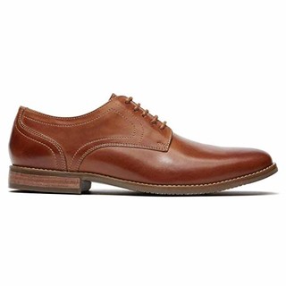 Rockport 乐步 Style Purpose Plaintoe Oxford 男款休闲皮鞋 褐色 US7