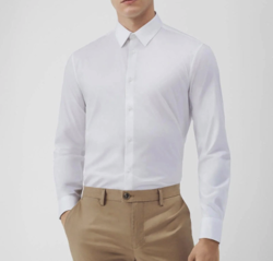 Calvin Klein 卡尔文·克莱 男士抗皱免熨长袖衬衫